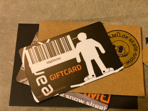 Gutschein Giftcard Ladengeschäft