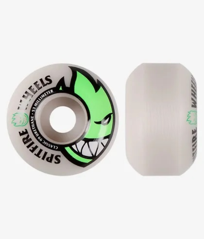 Spitfire Bighead Rollen (white neon green) 53mm 99a