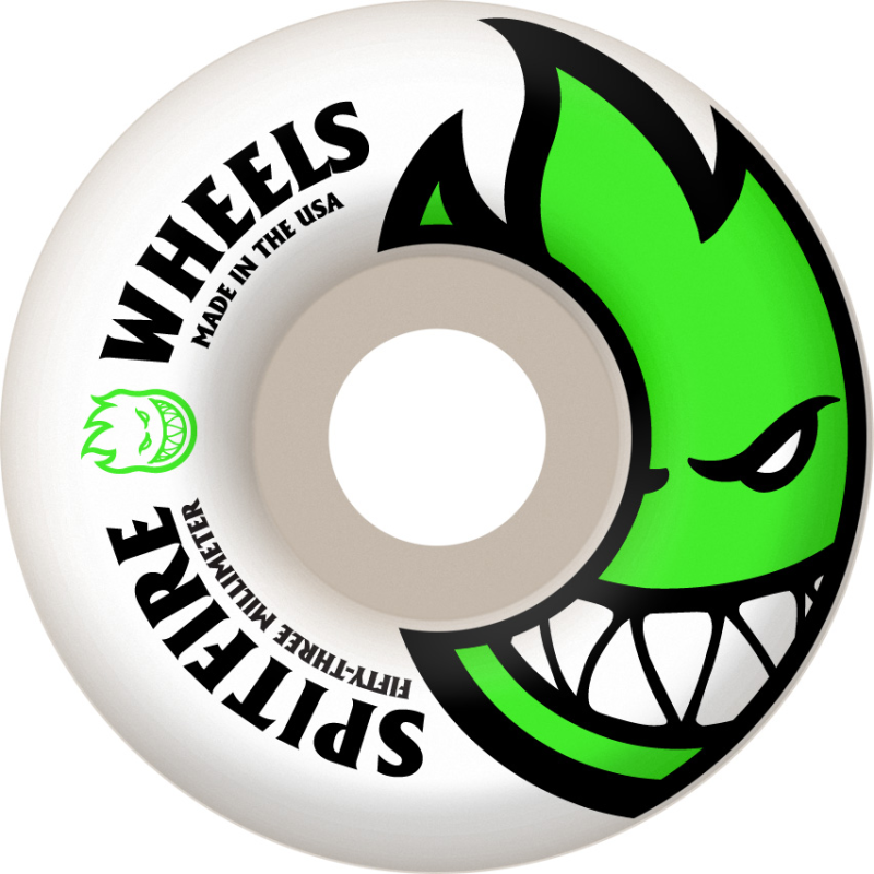 Spitfire Bighead Rollen (white neon green) 53mm 99a