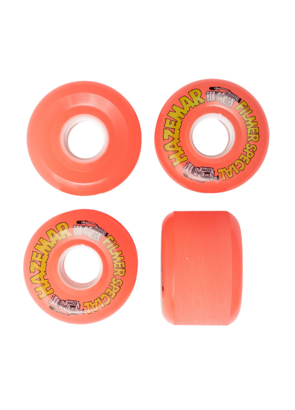 Haze Wheels, Hazemar Red, Softies, 60mm, 78a